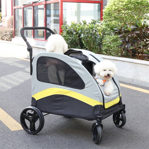 Foldable dog stroller pet - dog,